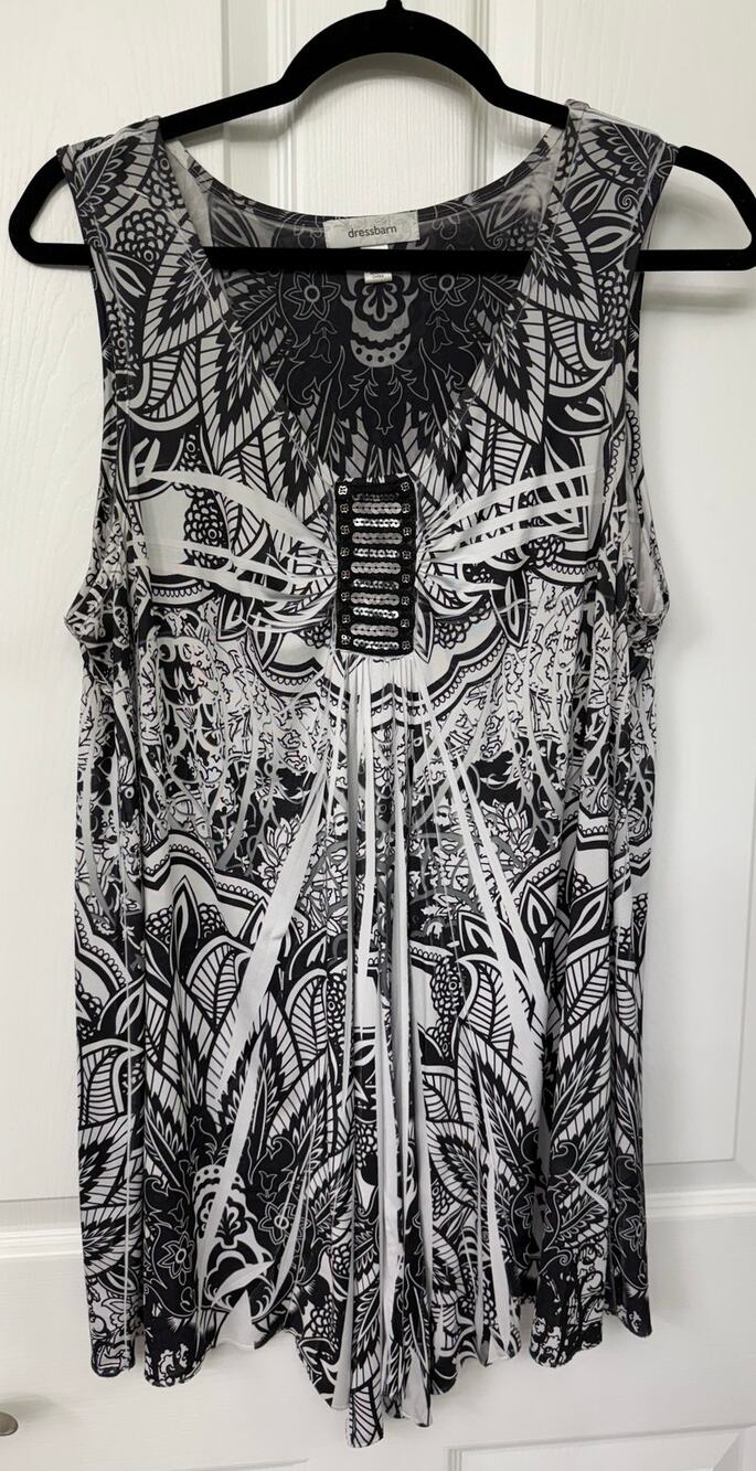 Dressbarn sleeveless Y2K 90s Large vintage top tunic Fairy Grunge Whimsigoth